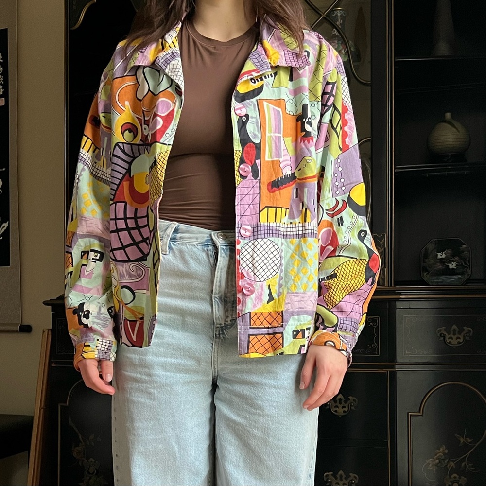 KAKTUS colorful abstract blazer